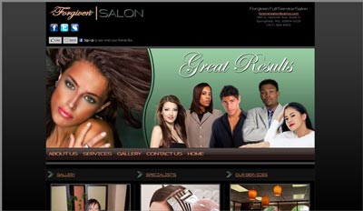 Salon Web Design