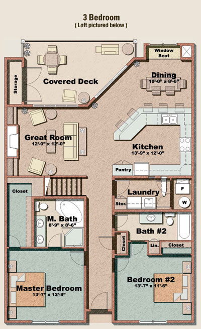 2 Bedroom Floor Plan