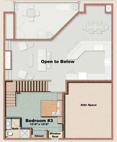 2 Bedroom Floor Plan