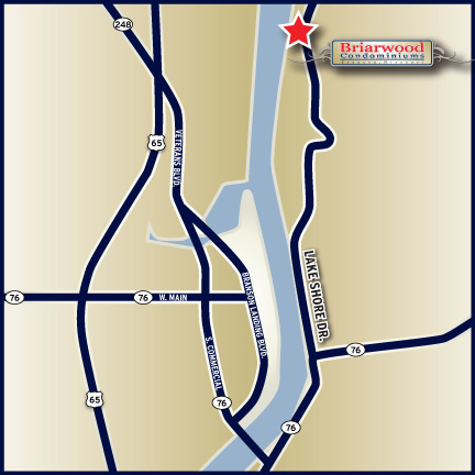 Briarwood Condominiums on a Map