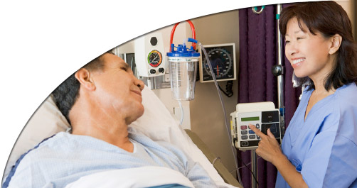Nurse Encouraging Male Patient